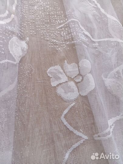 Тюль б/у, шир 395см дл. 270 см