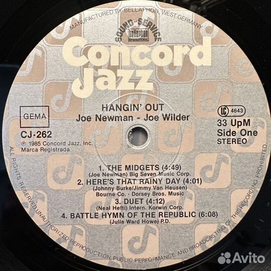 Joe Newman & Joe Wilder – Hangin' Out (1987г.)