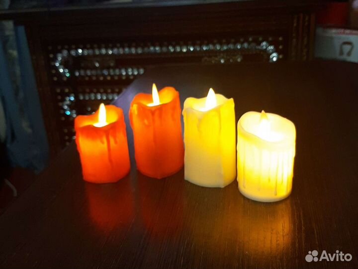 Красная светодиодная свеча