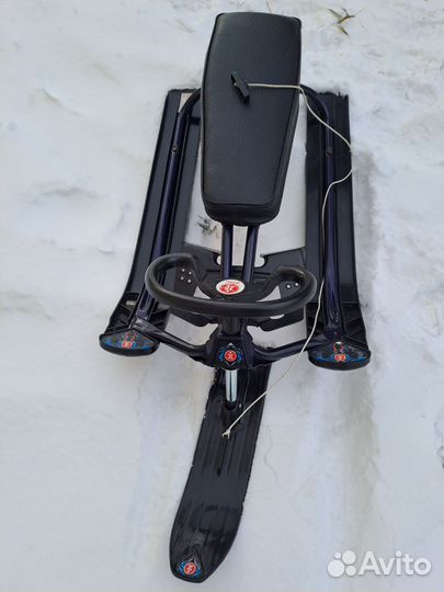 Снегокат 2х-местный с мягкой сидушкой