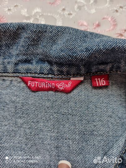 Джинсовая куртка для девочки 122