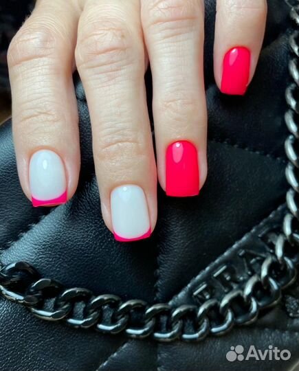 Маникюр с покрытием гель лак педикюр