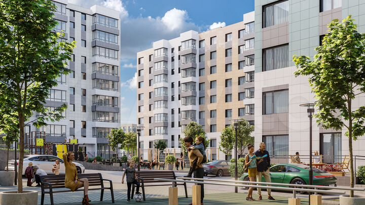 3-к. квартира, 76,5 м², 4/9 эт.