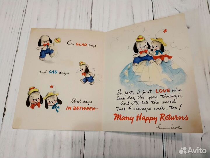 Старинные поздравительные открытки США