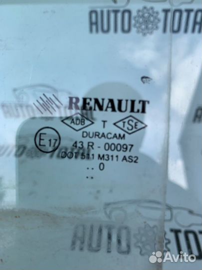 Стекло двери заднее левое Renault Symbol 2