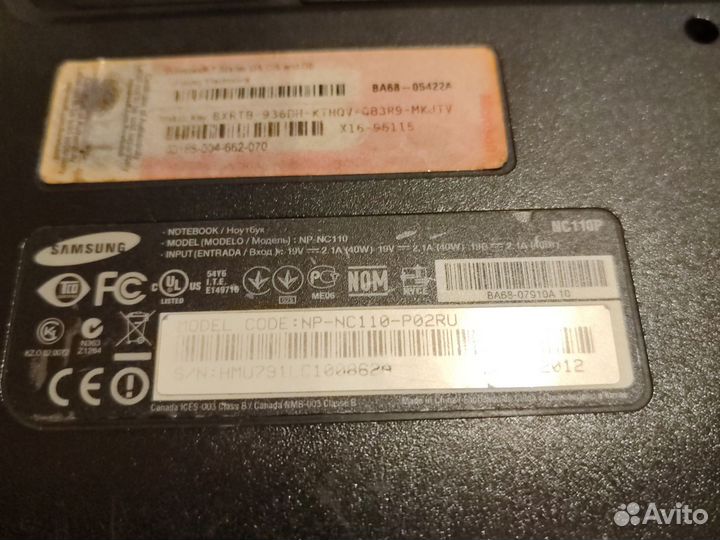Нетбук samsung nc110