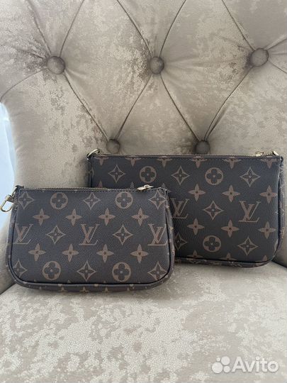 Сумка + косметичка + кошелёк Louis Vuitton