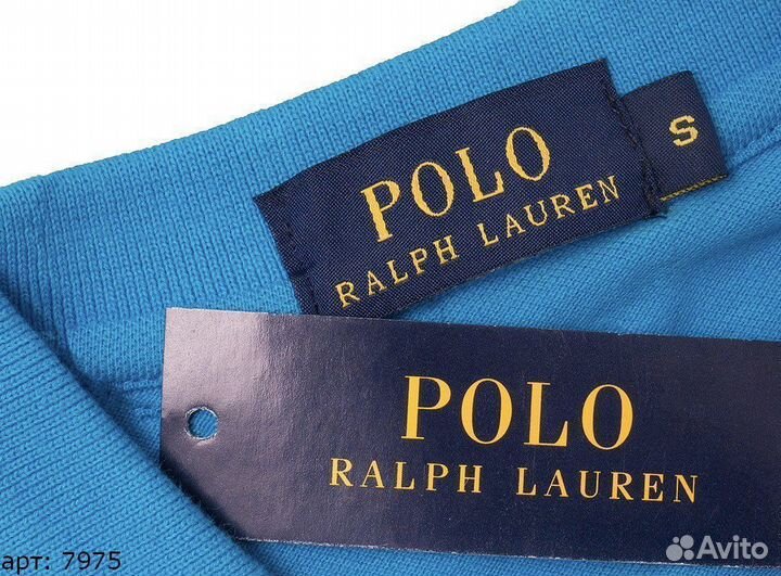 Polo ralph lauren голубой S