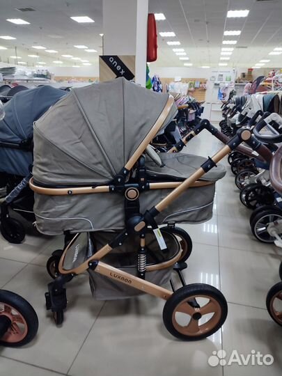 LuxMom 518 3в1 с перекидной ручкой. зеленый