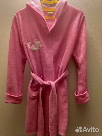 Халат для девочки, для бассейна