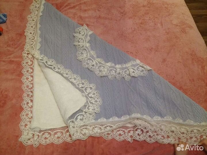 Плед детский вязаный