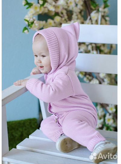 Комбинезон вязаный Лапушка 80р