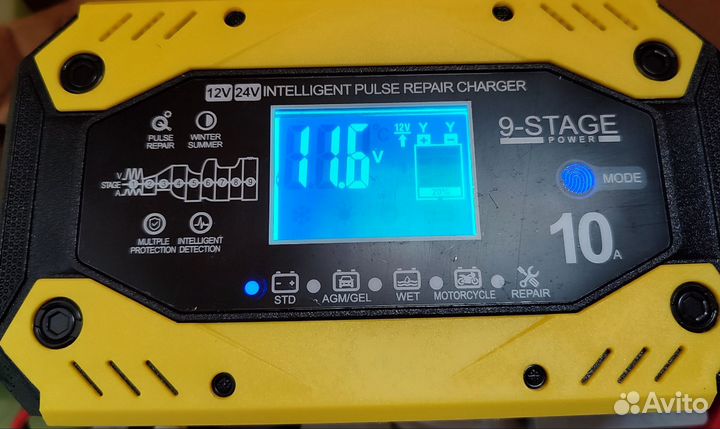 Умная зарядка аккумуляторов 12, 24в
