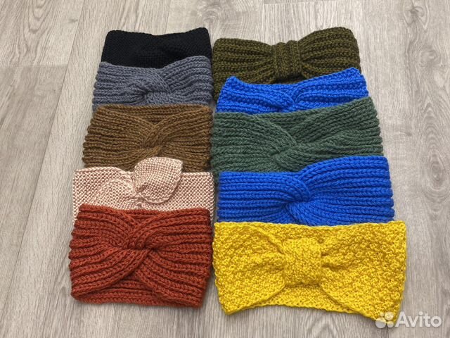 Повязки на голову, ручная вязка