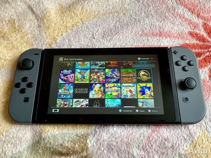 Прошитый Switch v2,550gb,больше 50 игр