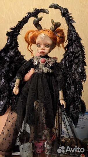 Кукла ручной работы из полимерной глины