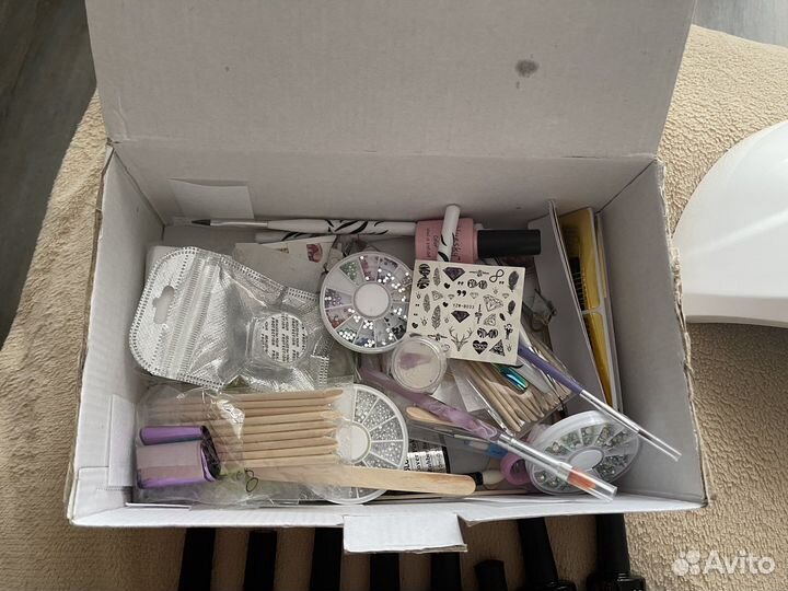 Набор для маникюра с лампой