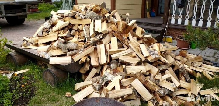 Дрова колотые Береза