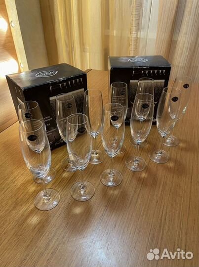 Набор фужеров из богемского стекла