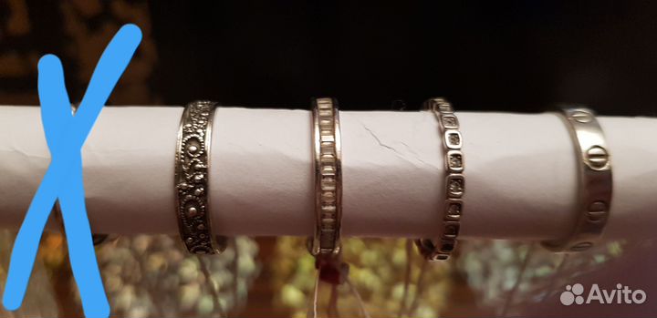 Кольцо серебро