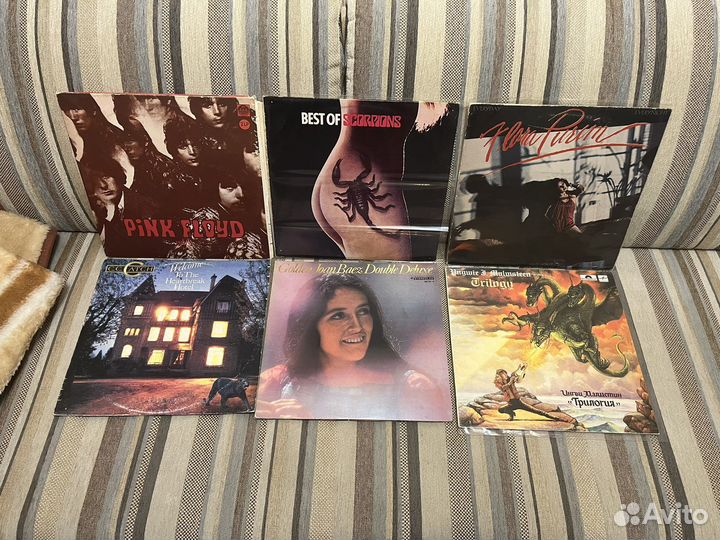 Виниловые пластинки pink floyd, scorpions