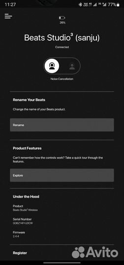 Наушники beats Studio 3 wireless