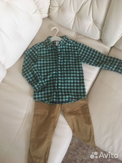Рубашка и брюки/джинсы Carters/Benetton