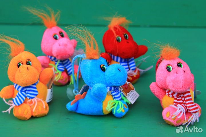 Мягкая игрушка подвеска динозаврики, дракончики