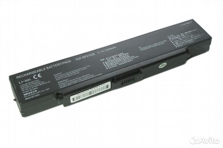 Аккумулятор Sony Vaio VGN-CR, AR, NR 5200mAh