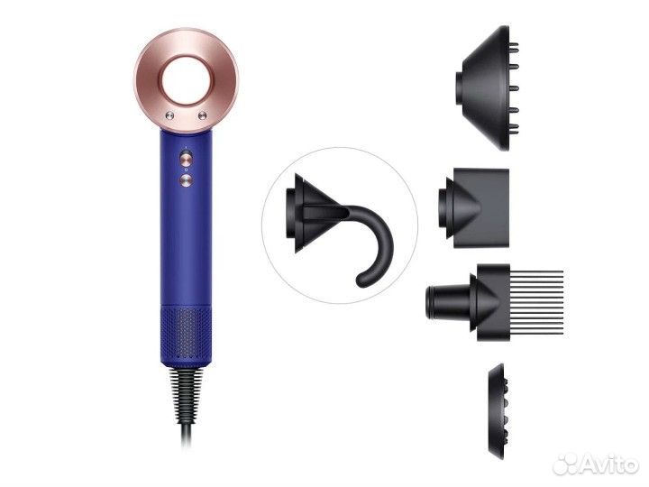 Фен Dyson Supersonic HD08 Vinca Blue. Оригинал