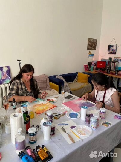 Мастер-классы.Живопись акрилом. Арт-девичники