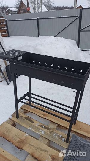 Мангал с печью под казан