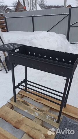 Мангал с печью под казан