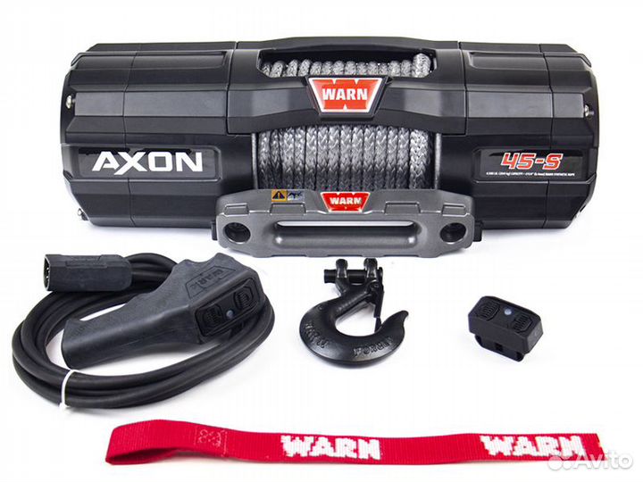 Лебедка Warn axon 45-S с синтетическим тросом