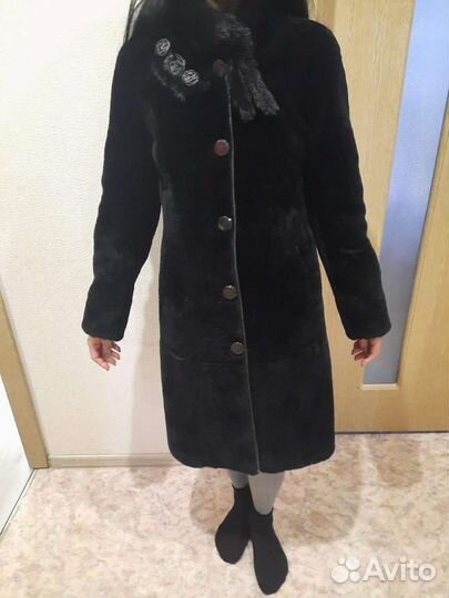 Шуба мутоновая, размер 44 46