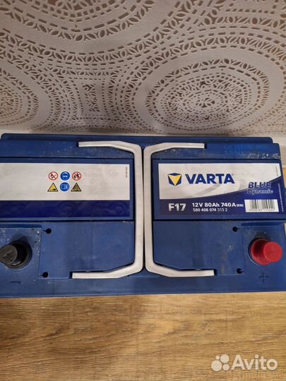 Аккумулятор varta 80 ah 740 a