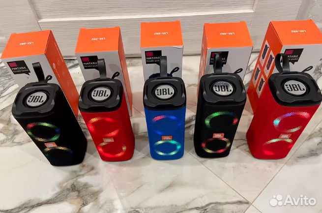 Портативные стерео колонки JBL