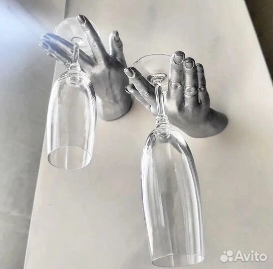 Скульптура держатель бокала/настенный декор