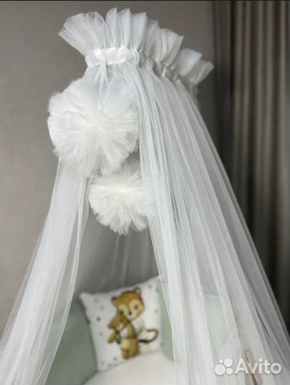 Балдахин в кроватку с держателем