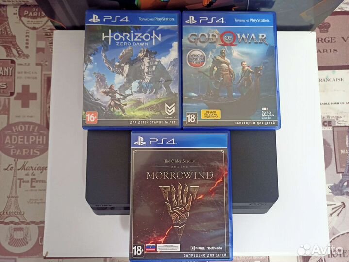 Sony Playstation 4 Slim 500Гб+игры