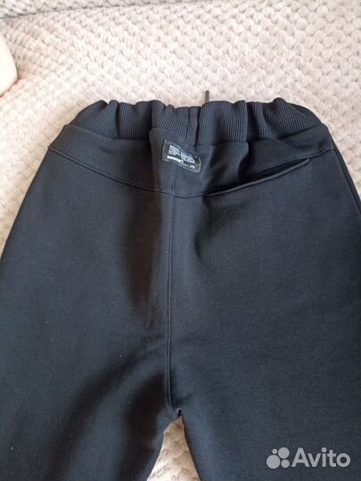 Спортивные штаны теплые с начёсом на рост 160-164