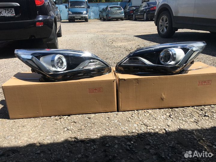 Фара правая Hyundai Solaris 2014 - 2017 линза