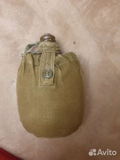 Фляжка армейская СССР с чехлом фляга
