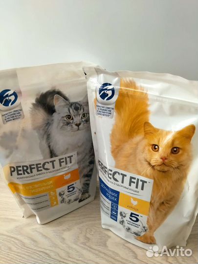 Корм для кошек Perfect fit, Вискас, Феликс