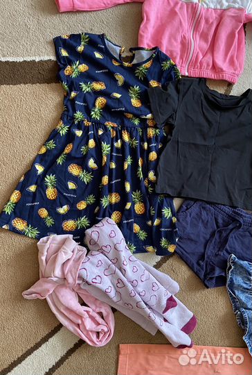 Вещи пакетом на девочку 116 122 6 7 лет
