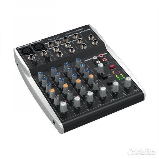 Behringer xenyx 802S, микшерный пульт, 8входов, 2 шины выходов, трехполосный эквалайзер