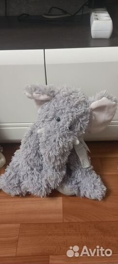 Мягкие игрушки собака, слон, обезьянка