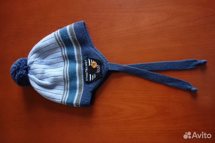 Двойная зимняя шапка для дошкольника