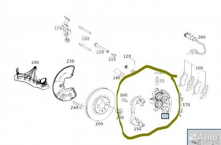 Б/У суппорт тормозной - В хорошем состоянииn