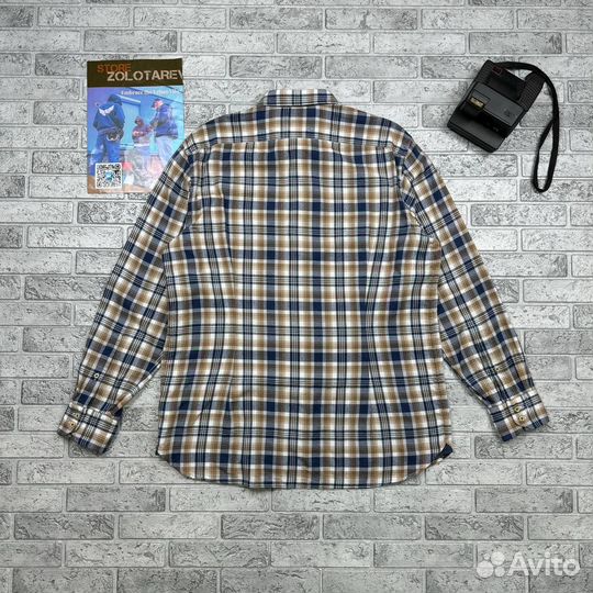 Фланелевая клетчатая рубашка Van Laack Flannel Pla